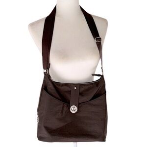 Baggallini Helsinki Bagg in Brown, Silver Hardware